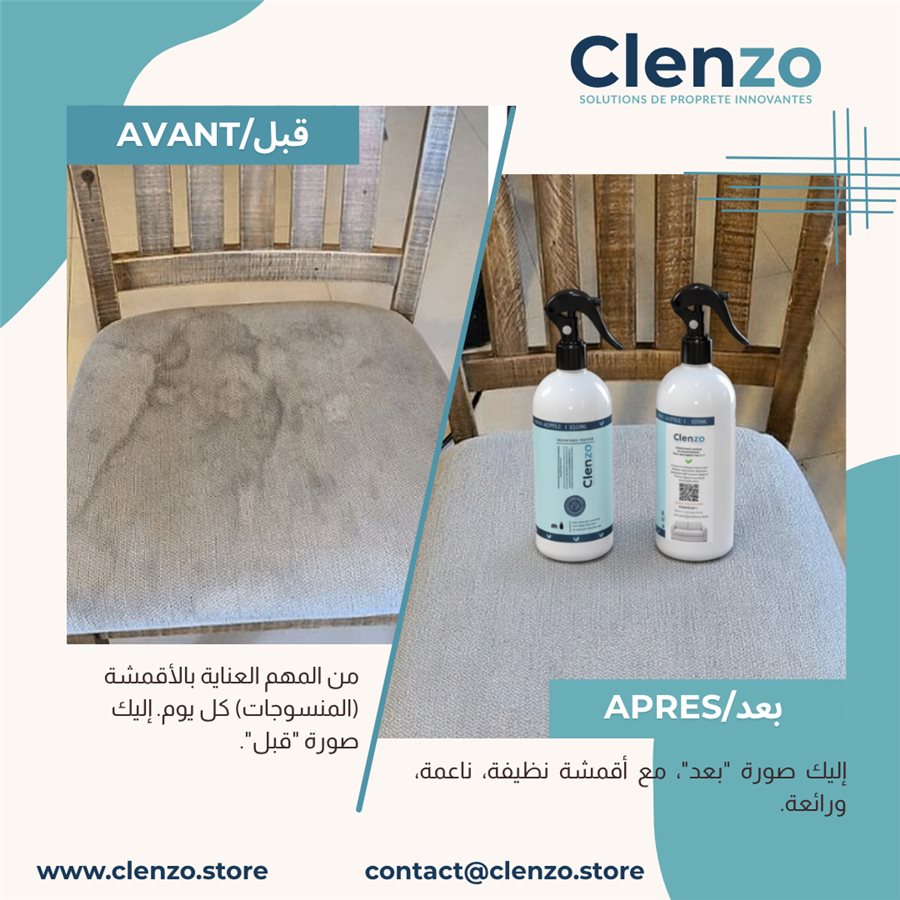 Nettoyant Clenzo sur chaise
