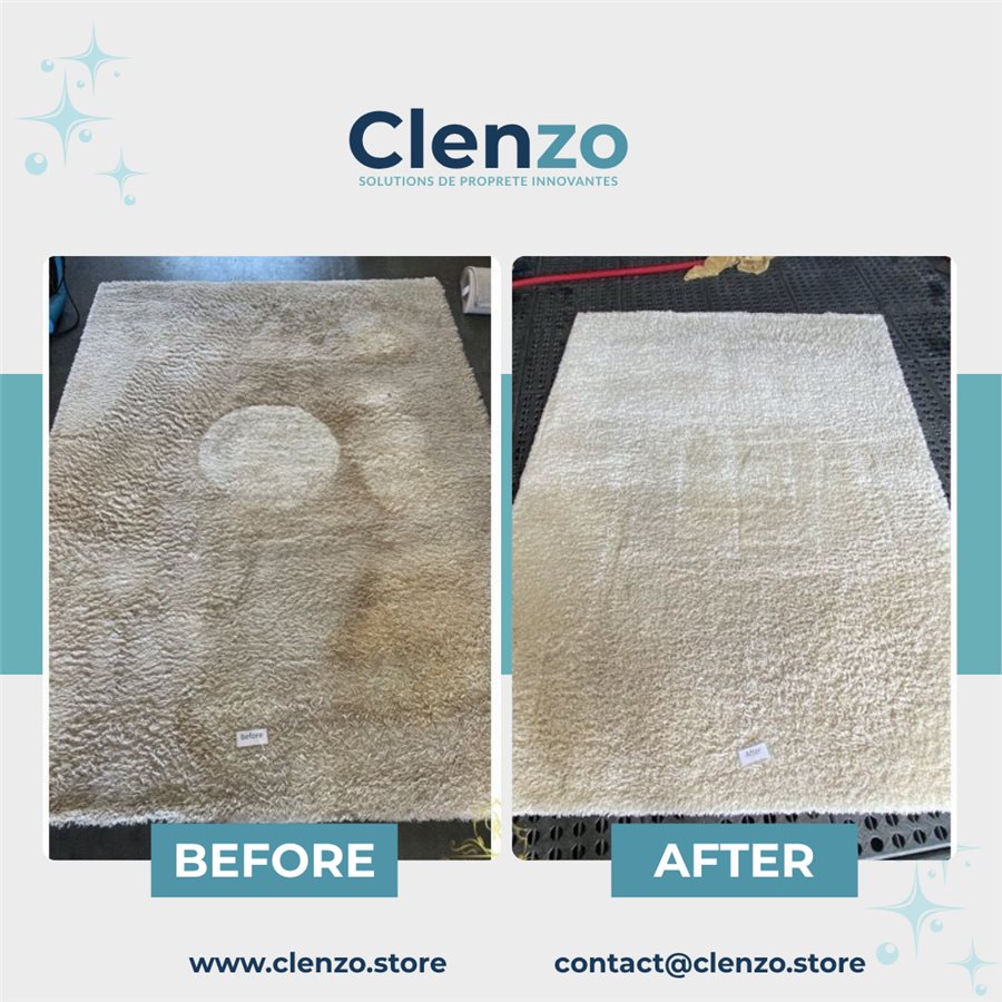 Nettoyant Clenzo sur siège auto